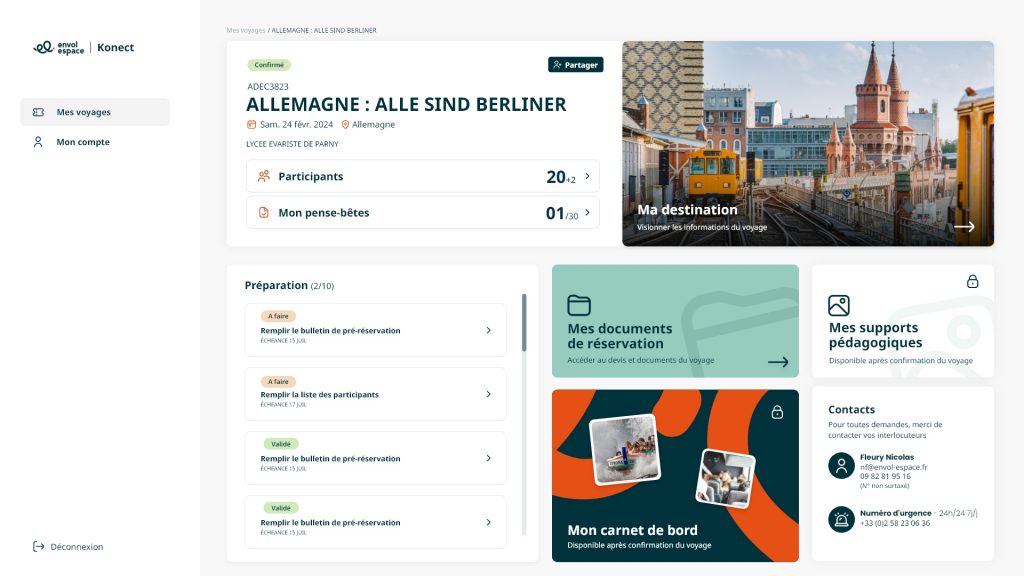 Details voyage – Préparation – 7